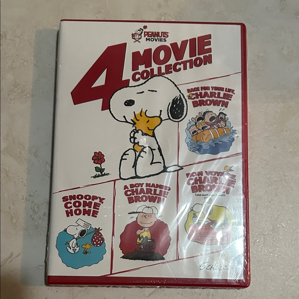 Peanuts 4 Movie Collection DVD - White & Red